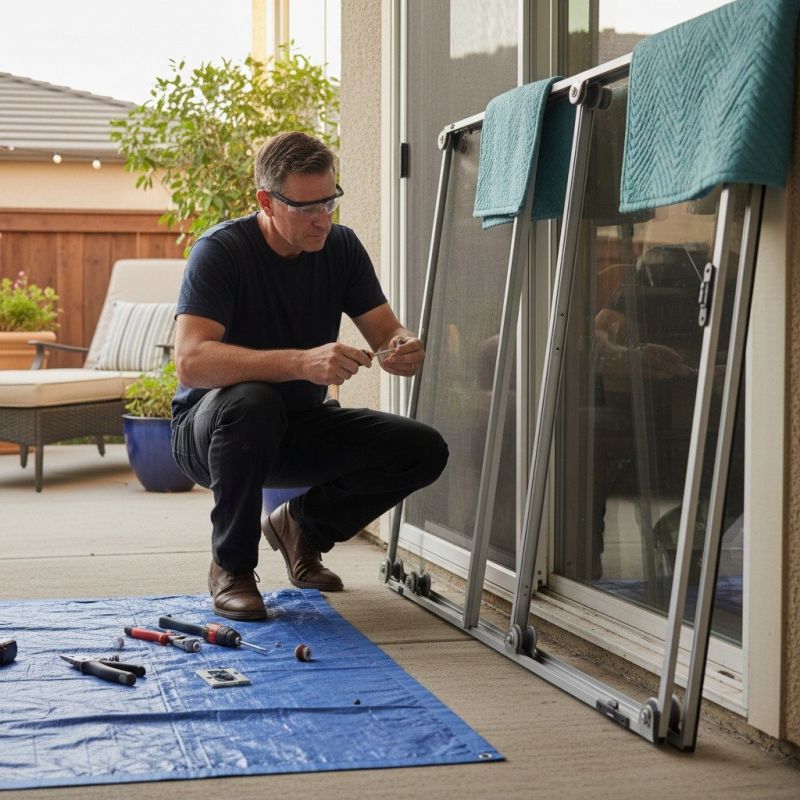 Sliding Door Track Repair in Overland Park, KS